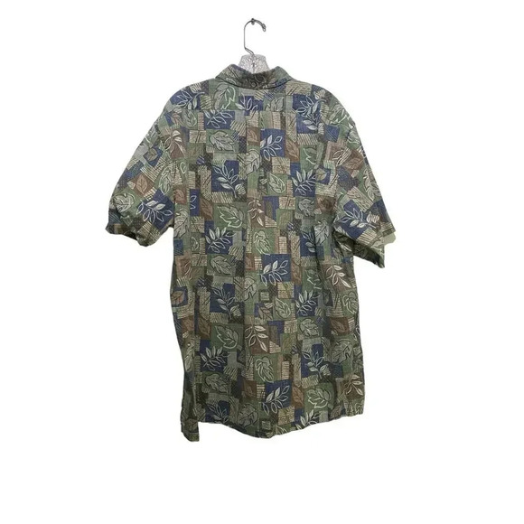 Reyn Spooner Green Tropical Print Button-Up Hawaiian Shirt Size XXL - Picture 1 of 4